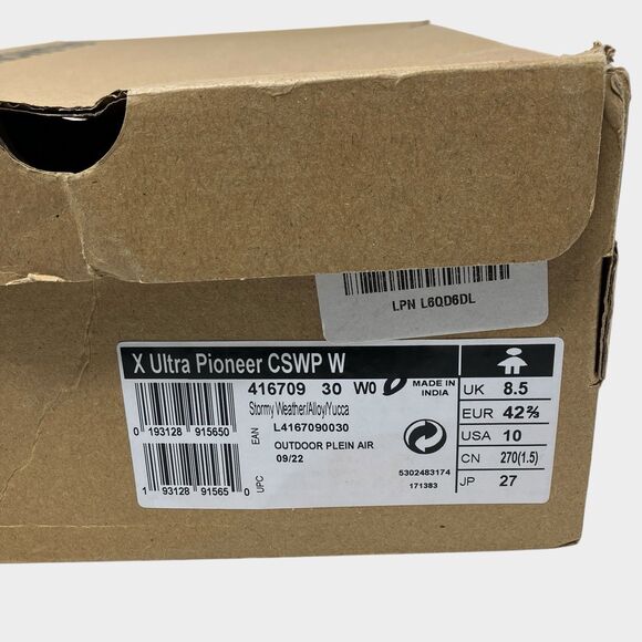 Salomon Outdoor Sneakers 10 Grey X Ultra Pioneer CSWP Activewear Stormy - Picture 6 of 12